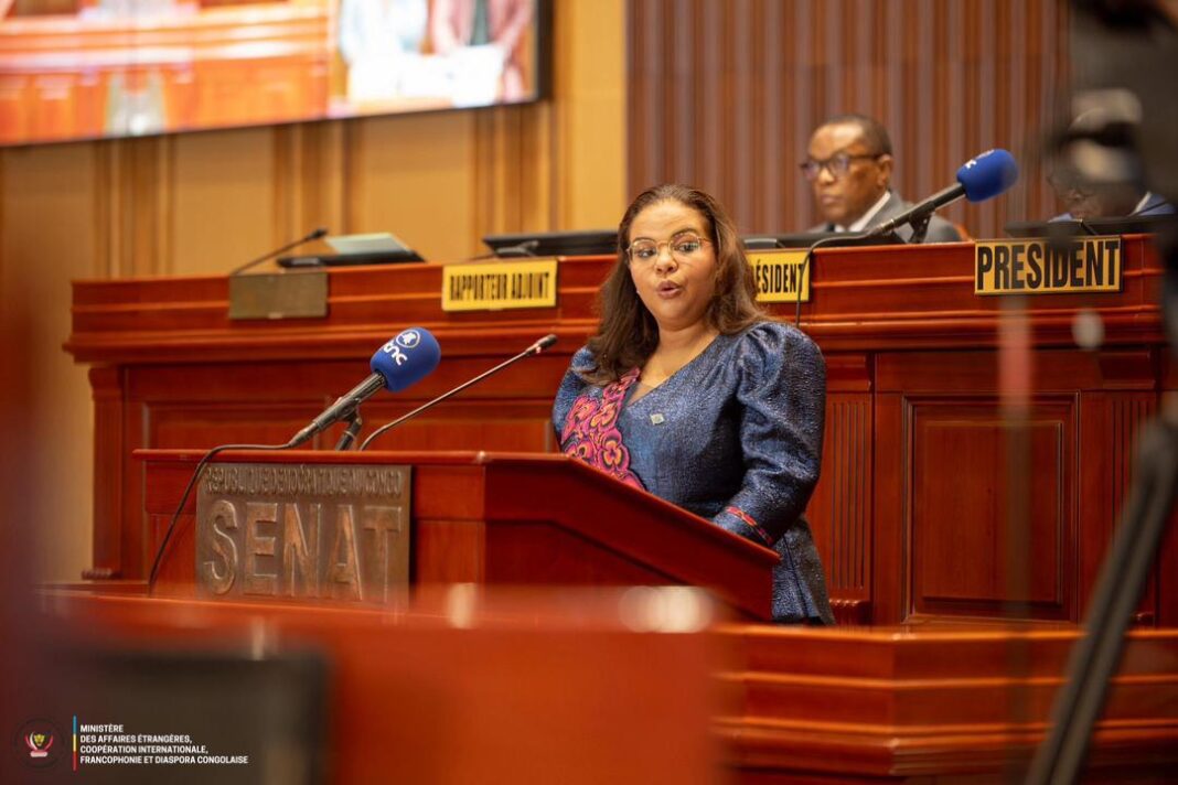 Thérèse Kayikwamba Wagner s’exprime au Parlement sur la xénophobie en Afrique du Sud et les accords de Washington Thérèse Kayikwamba Wagner s’exprime au Parlement sur la xénophobie en Afrique du Sud et les accords de Washington