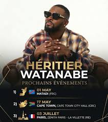 Héritier Wata en concert au Zénith de Paris le 3 juillet 2026 Héritier Wata en concert au Zénith de Paris le 3 juillet 2026